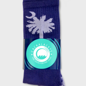 Cackalackys - Purple Palmetto Socks
