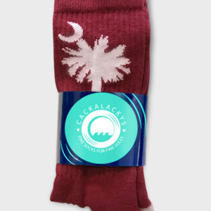 Cackalackys - Garnet Palmetto Socks