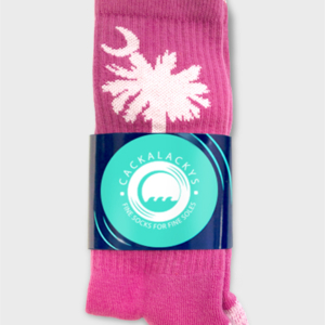 Cackalackys - Pink Palmetto Socks