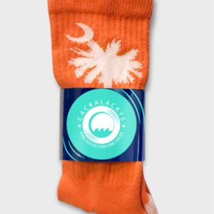 Cackalackys - Orange Palmetto Socks